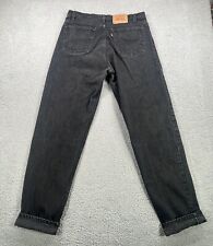 Jeans masculino vintage Levis 36x36* preto 550 ajuste relaxado perna cônica EUA 90s Y2K comprar usado  Enviando para Brazil