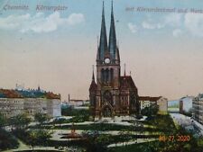 Gebraucht, Alte Ansichtskarte Chemnitz Körnerplatz mit Markuskirche 1914 gelaufen Feldpost gebraucht kaufen  Stuttgart