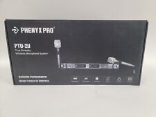 Phenyx Pro PTU-2U Wireless Microphone System Set, True Diversity Dual Cordless, used for sale  Shipping to South Africa