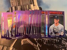 2024 Topps Heritage Chrome Purple Refractor Pick Your Card Player Complete Set for sale  Shipping to South Africa