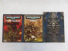 Lote de 3 libros de juegos de rol en línea de Warhammer 40,000 y Warhammer segunda mano  Embacar hacia Argentina