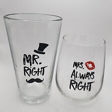 mrs wine glass right always for sale  Waterloo