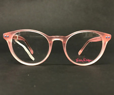 Lilly Pulitzer Kids Eyeglasses Frames PK Carlton Mini Blue Pink Round 45-17-125, used for sale  Shipping to South Africa
