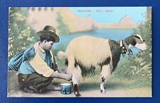 Malta postcard milk for sale  Shipping to Ireland