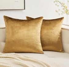 Fronha Miulee 2 ouro macio deslumbrante 18 X 18 sofá quarto sofá, usado comprar usado  Enviando para Brazil