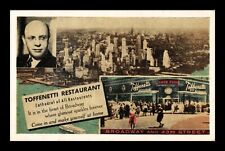 DR JIM STAMPS US TOFFENETTI RESTAURANT AERIAL VIEW NEW YORK VINTAGE POSTCARD for sale  Shipping to South Africa