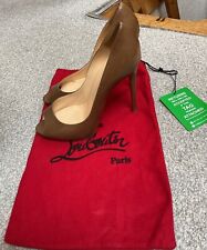 CHRISTIAN LOUBOUTIN STUNNING OPEN TOE STILETTOS MID BROWN. 6.5. Exc Condition for sale  Shipping to South Africa
