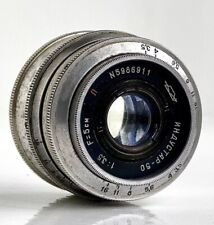 Lente Industar-50 1:35 F=50mm M39 vermelha P lente vintage USSR soviética para FED Leica📸 comprar usado  Enviando para Brazil