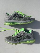 Used, Size 9.5 - Nike Air Max+ 2011 Cool Grey Neon Lime for sale  Shipping to South Africa