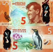 NUOVA ZELANDA - New Zealand 5 Dollars 2015 Polymer FDS - UNC na sprzedaż  Wysyłka do Poland