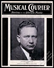 1927 Efrem Zimbalist foto Musical Courier capa emoldurada, usado comprar usado  Enviando para Brazil