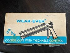 Antigo Wear Ever Cookie Gun Press Controle de Espessura Caixa Original 14 Discos comprar usado  Enviando para Brazil