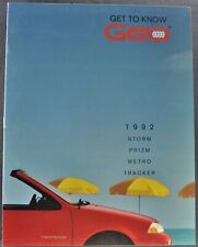 1992 geo brochure for sale  Olympia
