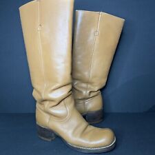 Vintage Frye Distress Brown Leather Boots Saddle  Tall Campus 4L - Sz 6.5 B for sale  Shipping to South Africa