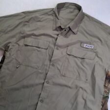 Camisa de pesca Bimini Bay manga corta con botones talla 2XL camuflada C5, usado segunda mano  Embacar hacia Argentina