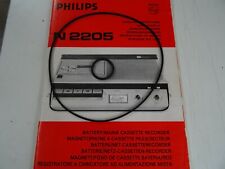 Lot de 2 courroies pour Magnetophones Philips N2204 N2205 Magneto à K7 cassette d'occasion  Saint-Brieuc