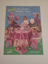 Usado, Decorações de festa de aniversário Barbie anúncio impresso 1995 8x11 vintage  comprar usado  Enviando para Brazil