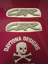 CBR SILVER & BLACK FAIRING PANEL PAIR CUSTOM DECALS STICKERS GRAPHICS for sale  Shipping to South Africa
