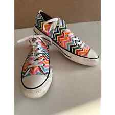Converse All Star Low Zig Zag Rainbow Striped Shoes Womens Size 9 Mens 7 for sale  Shipping to South Africa
