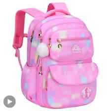 Mochila escolar infantil menina mochila rosa criança bolsa escolar kit de aula comprar usado  Enviando para Brazil