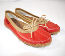 Chooka Solid Duck Skimmer Rain Shoes Loafer Ballet Flats Red Women's 6 for sale  Shipping to South Africa