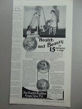 1928 The HEALTH BUILDER Máquina Cabe em Apenas 15 minutos por Dia!  anúncio impresso de arte comprar usado  Enviando para Brazil