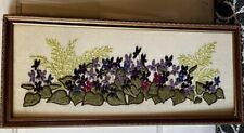 Vintage crewel floral for sale  Bakersfield