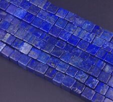 Natural Lapis Lazuli Gemstone Square Cube Spacer Beads 4mm 6mm 8mm 10mm 15.5" for sale  Shipping to South Africa