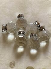 Draw knobs glass for sale  LUTON
