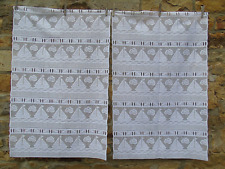 Velero con motivo de encaje francés velero cortinas blancas 23,5"" x 36"" de cada una, usado segunda mano  Embacar hacia Argentina