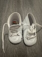 Zapatos de cuero suave Buster marrón blanco bebé bebé talla 4 pulgadas clásicos segunda mano  Embacar hacia Argentina