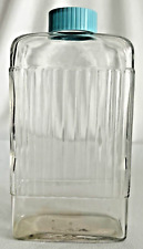 🍒 Jarro de vidro vintage retangular com nervuras geladeira jarro com tampa suco água 🍒 comprar usado  Enviando para Brazil
