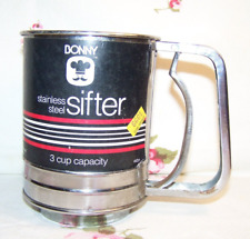 3 steel cup stainless sifter for sale  Fillmore