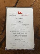 Rms olympic menu for sale  DISS