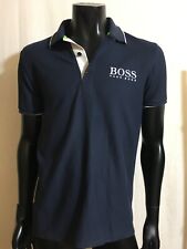 Camisa polo masculina Hugo BOSS azul algodão tamanho M comprar usado  Enviando para Brazil