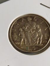 Moneta lire 1937 usato  Canino