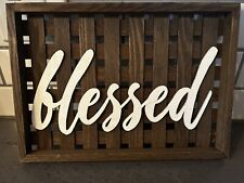 Blessed wood wooden for sale  Chicago