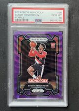 2023-24 Panini Monopoly Purple Wave Prizm #75 Scoot Henderson RC Rookie PSA 10 for sale  Shipping to South Africa