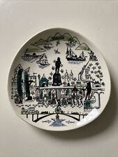Used, Vintage Stavangerflint Ceramic Decorative Wall Plate By Inge Waage “Bergen” for sale  Shipping to South Africa