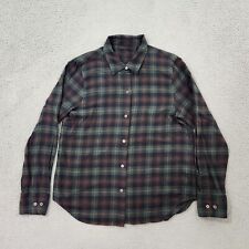 Used, Jenni Kayne Shirt Womens Medium Green Plaid Flannel Button Up Lightweight Cotton for sale  Shipping to South Africa
