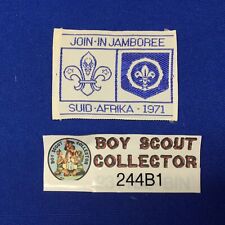 Boy Scout 1971 Suid Afrika Join In Jamboree Scout Patch Traded @NordJamb75 244B1 for sale  Shipping to South Africa