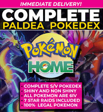 Pokemon Home Gen 9 Paldea Dex SHINY Scarlet Violet Living Pokedex + 7 Star RAIDS for sale  Shipping to South Africa