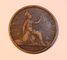 Victoria 1872 penny for sale  CAMBORNE