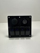 Interruptor de panel de 4 velocidades USB panel interruptor basculante 12-24 V impermeable para RV camión barco, usado segunda mano  Embacar hacia Argentina