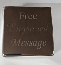 Personalised silver plated for sale  EXMOUTH