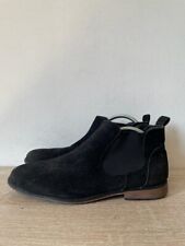 BOOHOO MAN MEN'S BLACK SUEDE ANKLE CHELSEA BOOTS UK SIZE 9 EUR 43 OLS-BT005 for sale  Shipping to South Africa