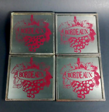Bordeaux wine coasters for sale  Phoenix