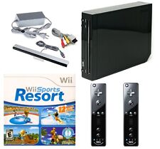 CHOOSE Black Nintendo Wii Console System Bundle Wii Sports Resort 2X Motion Plus for sale  Shipping to South Africa