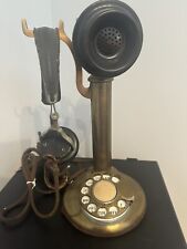Antique American Bell Telephone Company Candlestick Phone With Headset Brass for sale  Shipping to South Africa