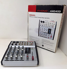 Phonic AM440D Compact Mixer 2 Mic Line 4-St Mixer w/ EFX Stereo Music Electronic for sale  Shipping to South Africa